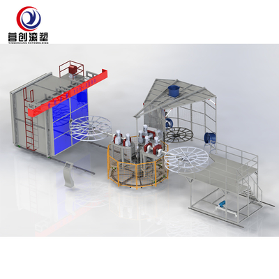 কেনা Rotomoulding machine for Hollow PE product making_3arm 3000 online manufacture