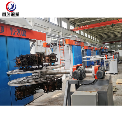 কেনা PE PP HDPE LDPE LLDPE কাস্টমাইজড বিশাল ফাঁপা প্লাস্টিকের জন্য স্বয়ংক্রিয় শাটল রোটোমোল্ডিং মেশিন online manufacture