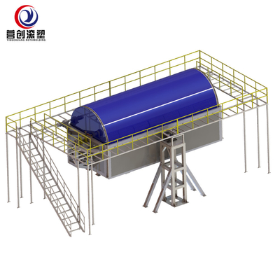 কেনা ISO9001 23KW 10000L ট্যাঙ্ক প্লাস্টিকের রোটারি ছাঁচনির্মাণ মেশিন online manufacture