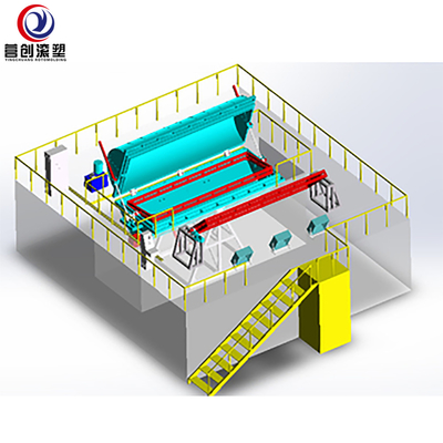 কেনা Multifunctional ঘূর্ণনশীল ছাঁচনির্মাণ মেশিন 0-50mm ছাঁচ বেধ online manufacture