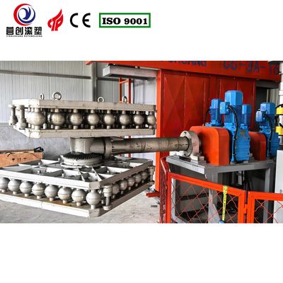 কেনা 62KW কাস্টমাইজযোগ্য দ্বি অক্ষীয় রোটোমোল্ডিং মেশিন PP / PE / HDPE / LLDPE-এর পিকলবল তৈরির জন্য online manufacture