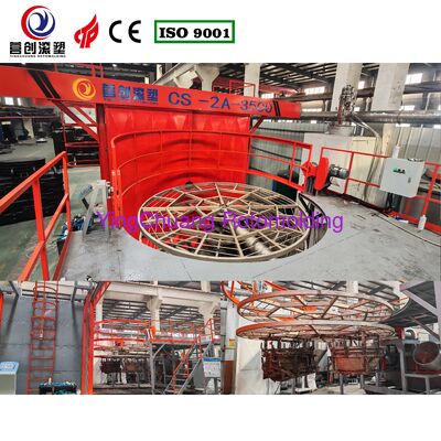 কেনা ছাঁচনির্মাণ তাপমাত্রা 200-400C শাটল রোটোমোল্ডিং মেশিন কাস্টমাইজড মেশিনের মাত্রা ধারাবাহিক পণ্য সরবরাহের জন্য ডিজাইন করা হয়েছে অনলাইনে উৎপাদন