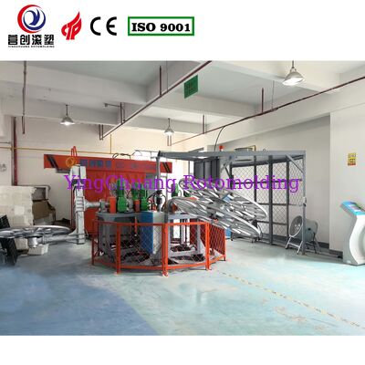 কিনুন CC-3A-2000 ক্যারোসেল রোটোমোল্ডিং মেশিন | দ্বৈত সোজা অস্ত্র ও এল-আর্ম সহ ট্রিপল-আর্ম, মাল্টি-স্টেশন ওয়ান-স্টপ মোল্ড সাপ্লাই অনলাইনে উৎপাদন