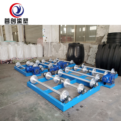 ডেল্টা পিএলসি কন্ট্রোল 6KW-11KW সহ কম নয়েজ রক অ্যান্ড রোল রোটোমোল্ডিং মেশিন