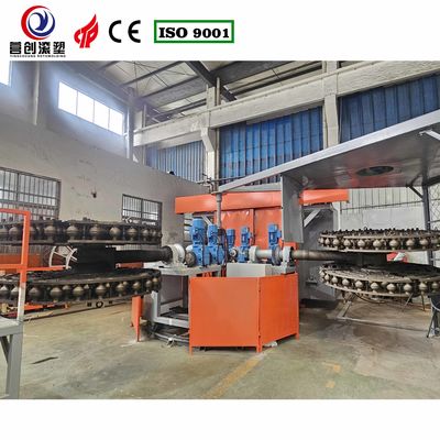 0-50C শীতল তাপমাত্রা বায়ু শীতল সঙ্গে দ্বি-অক্ষীয় Rotomoulding মেশিন Pickleball জন্য বৈদ্যুতিক গরম সিস্টেম