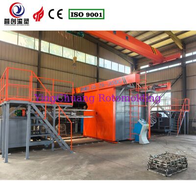 CS-2A-3000 শাটল রোটোমোল্ডিং মেশিন, 2 বাহু শাটল টাইপ রোটেশনাল মোল্ডিং সরঞ্জাম প্লাস্টিকের জন্য রোটোমোল্ড