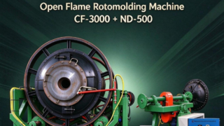 Yingchuang CF-3000 & ND-500 ওপেন-ফ্লেম রোটোমোল্ডিং সেট | সম্পূর্ণ জল ট্যাঙ্ক এবং ঢাকনা জন্য মিলিত মেশিন